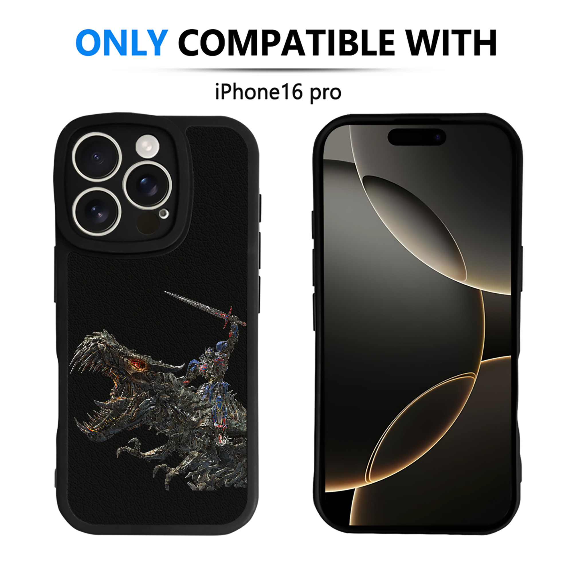 （画像用） Transformers トランスフォーマー 【iPhone 16シリーズ対応】シリコンスマホケース（レザー調） 材質：シリコン